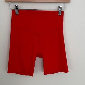 Vuori Red Women's Bike Shorts